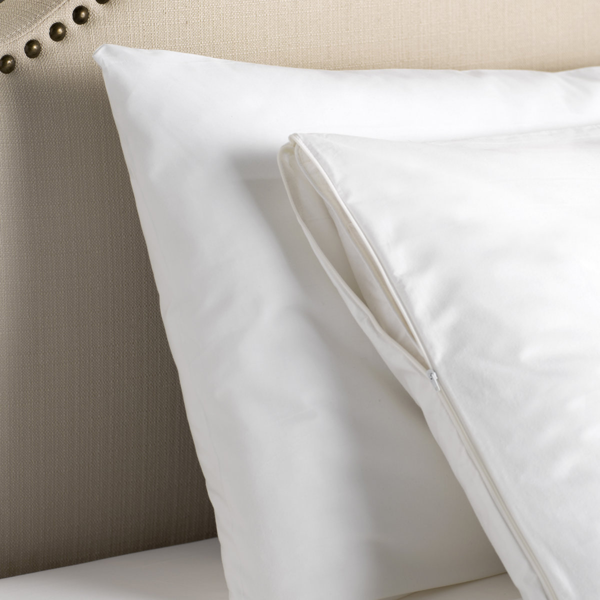 Washable Zippered Pillow Protector (Set of 2)